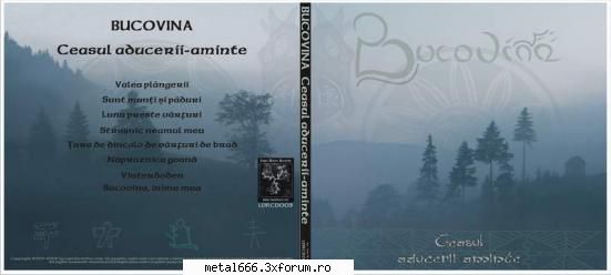 Bucovina - si coperta albumului - Trupe romanesti